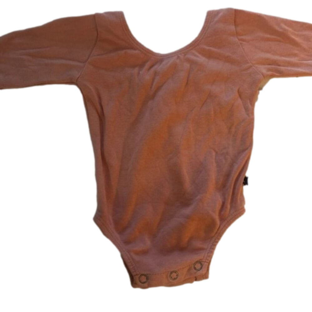 Little & Lively 6-12 months bodysuit terra cotta color